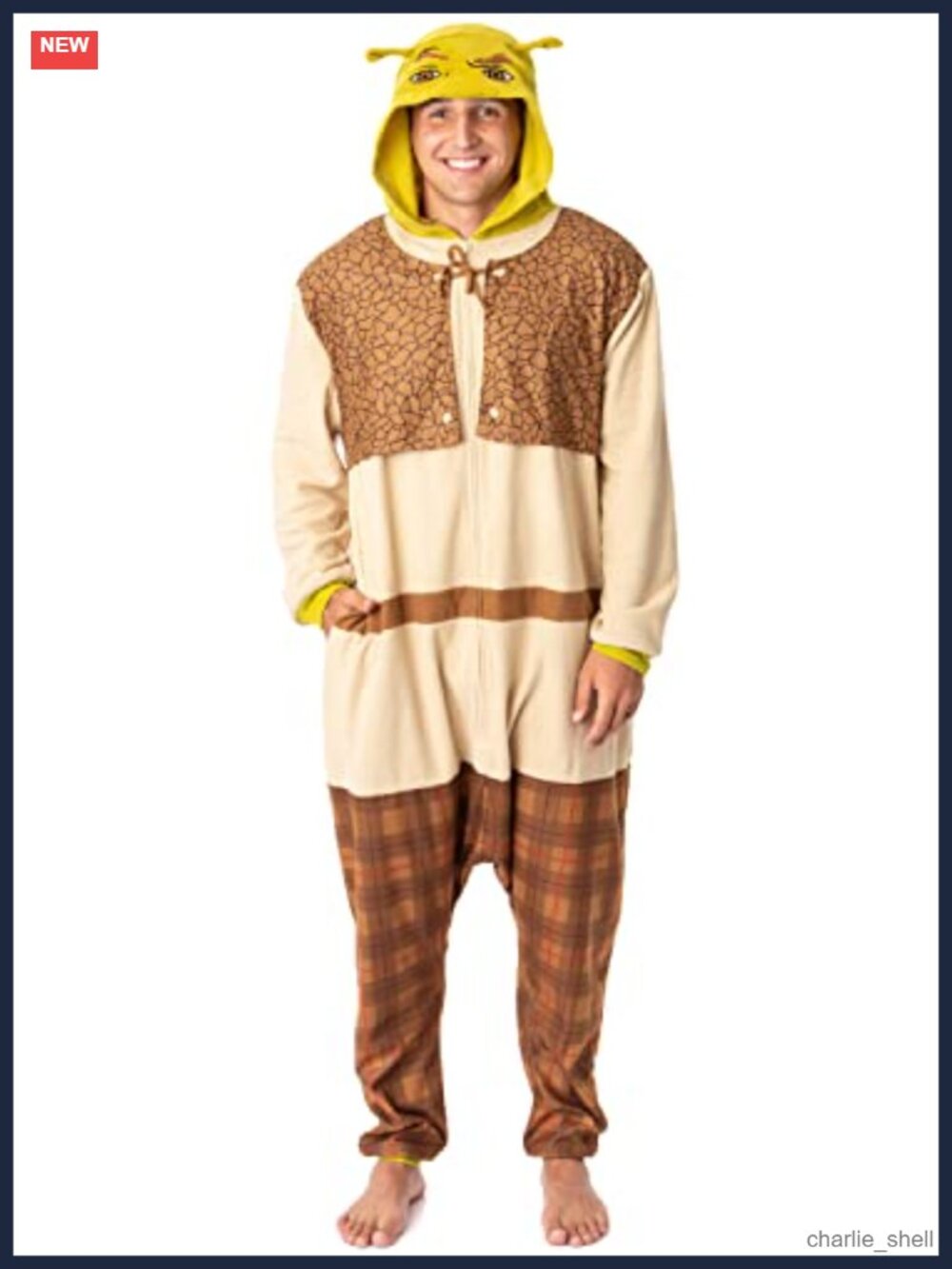 Shrek Kigurumi Union Suit Costume Pajamas Hooded One Piece